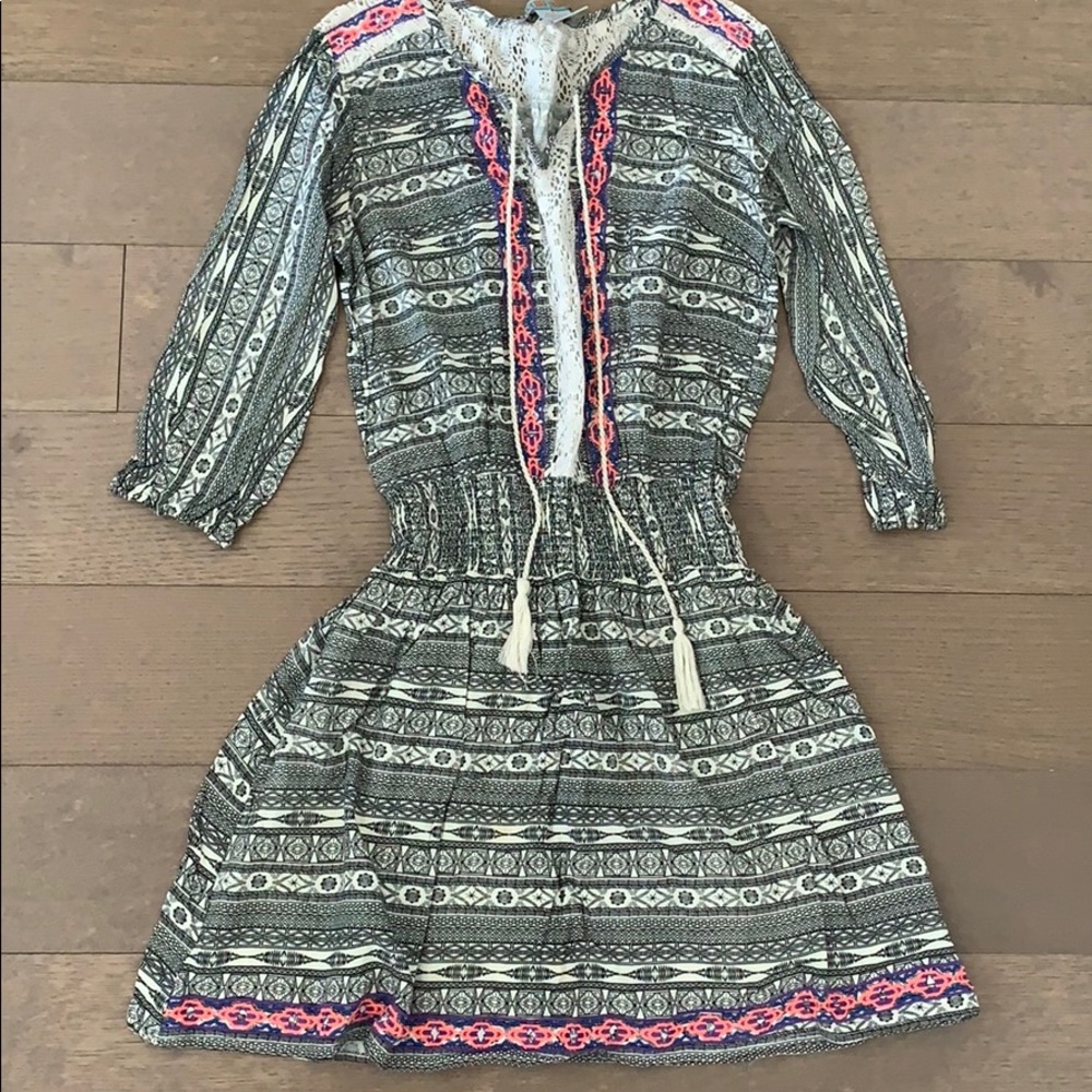 Flying Tomato Black & White Printed Dress